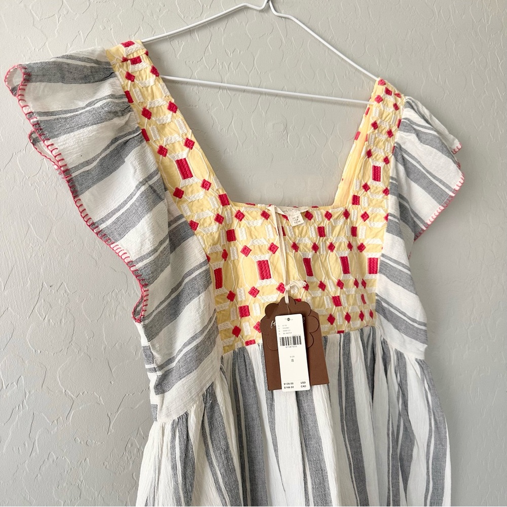 NWT Anthropologie Forever That Girl Flutter Sleeve Top Blouse